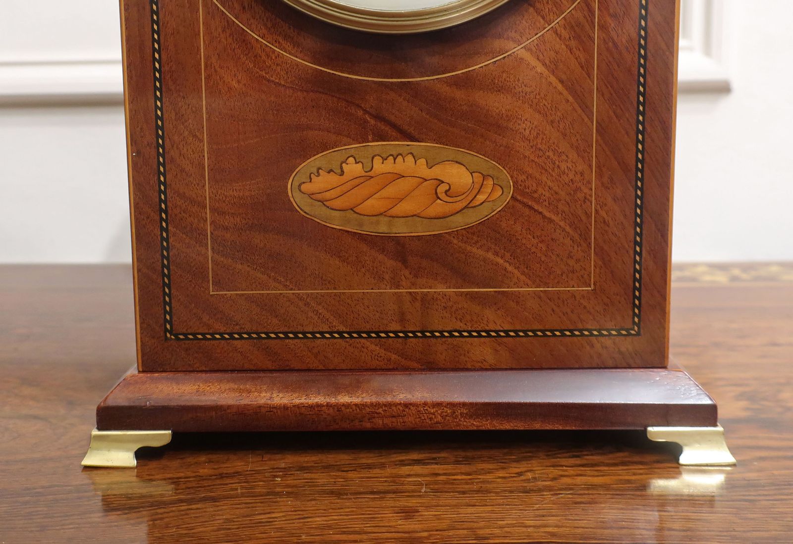 French Belle Epoque Mahogany Mantel Clock photo Home Decor