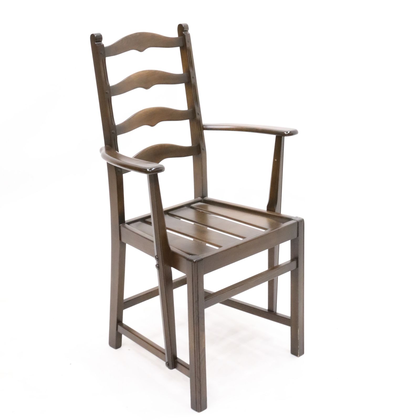 6 Ercol Ladderback Dining Chairs In Dark Finish Free Nationwide Delivery* photo buy
