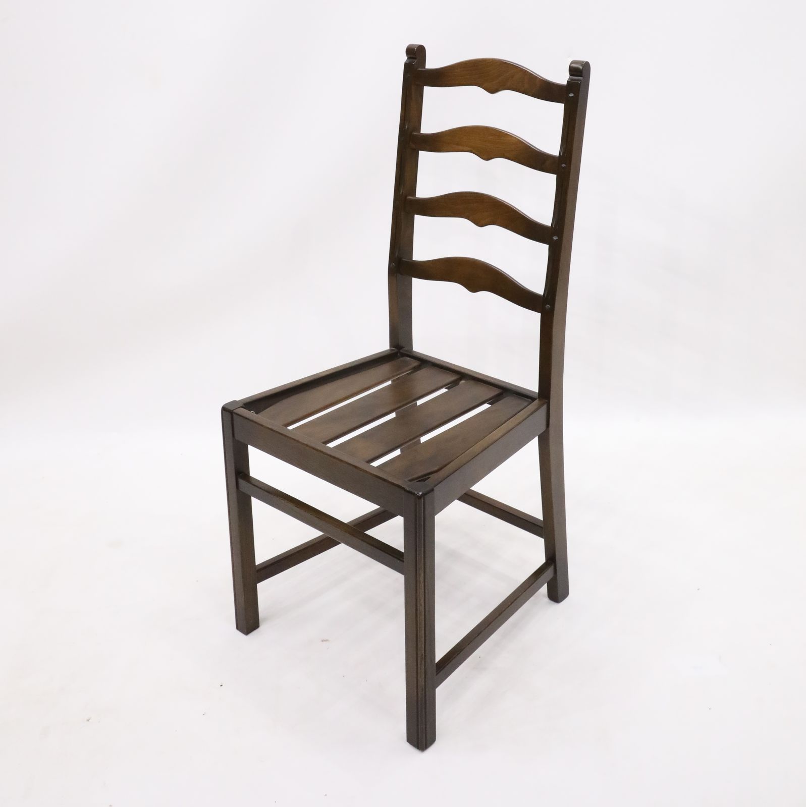 487.0 6 Ercol Ladderback Dining Chairs In Dark Finish Free Nationwide Delivery* photo