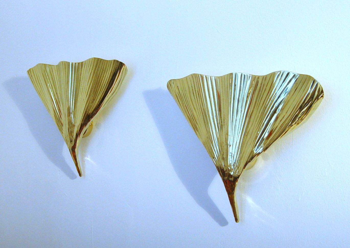 Pair Of Wall Lamp Art. A 018 Leaf   Brass   Bottega Gadda Milano photo furniture