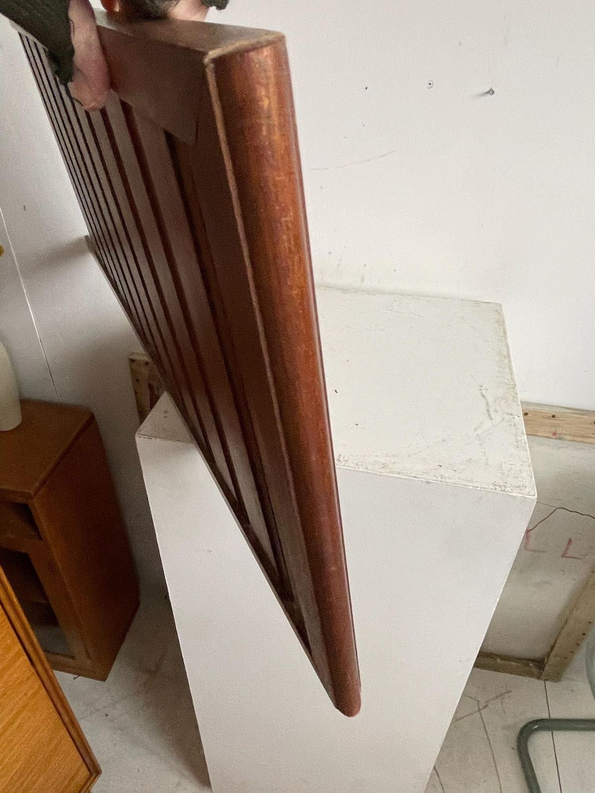 photo for sale 86cm X 35/37.5cm Wooden Short Deep Staples Ladderax Lean To One Foot Ladder (13g)