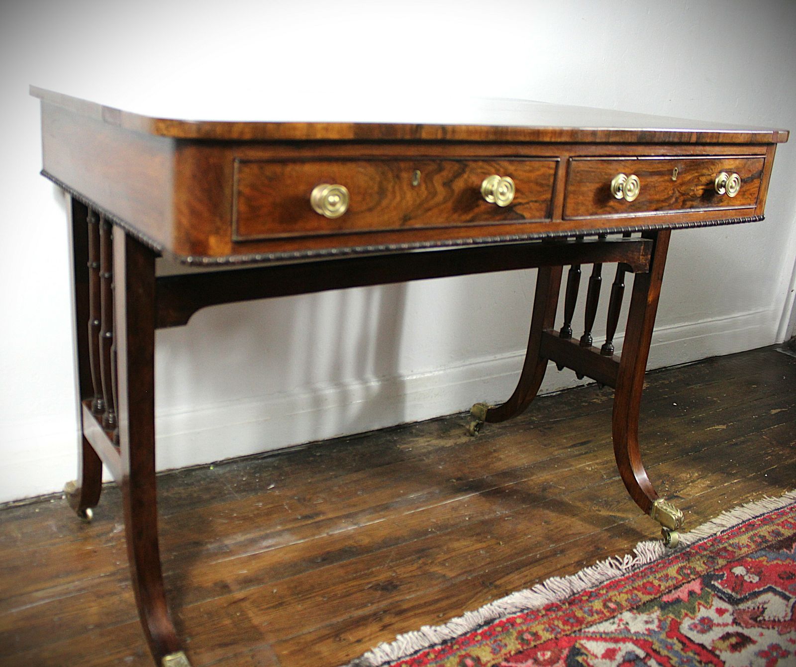 Regency Rosewood Library Table photo buy