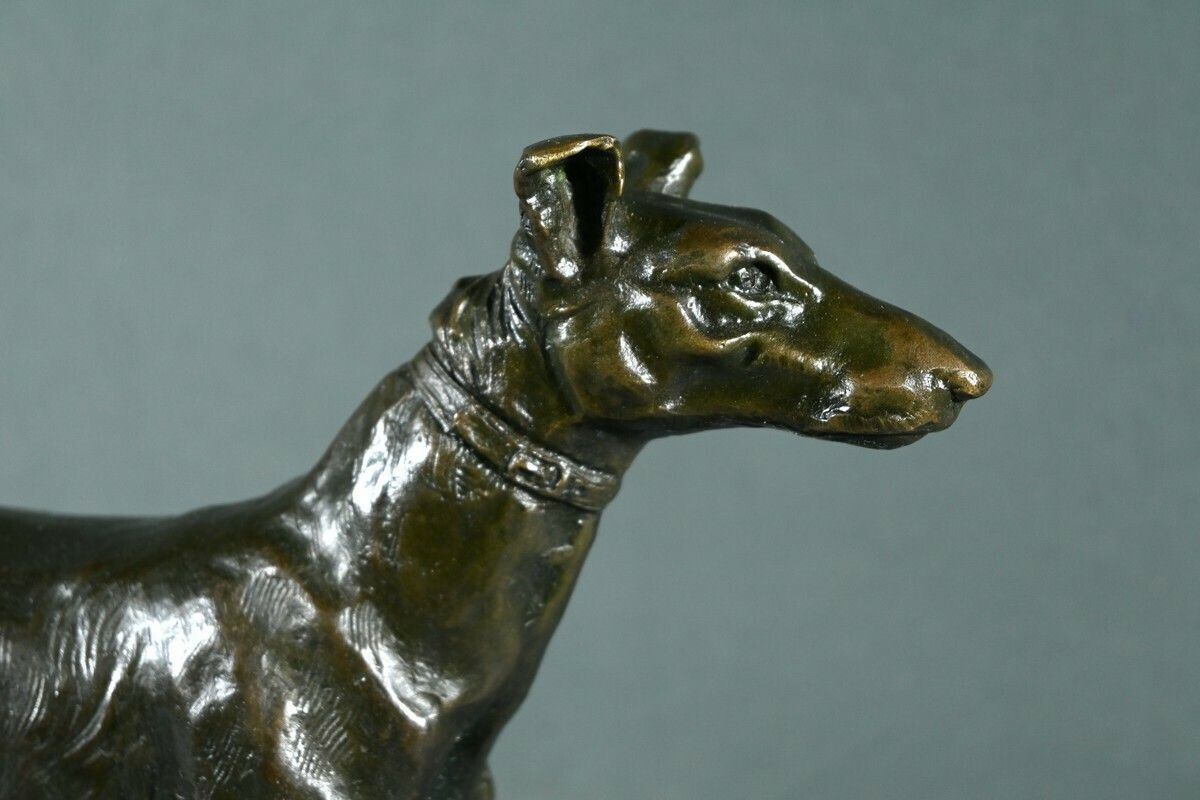 Bronze “The Greyhound”, Signed E.Frémiet – Late 19th Century photo buy
