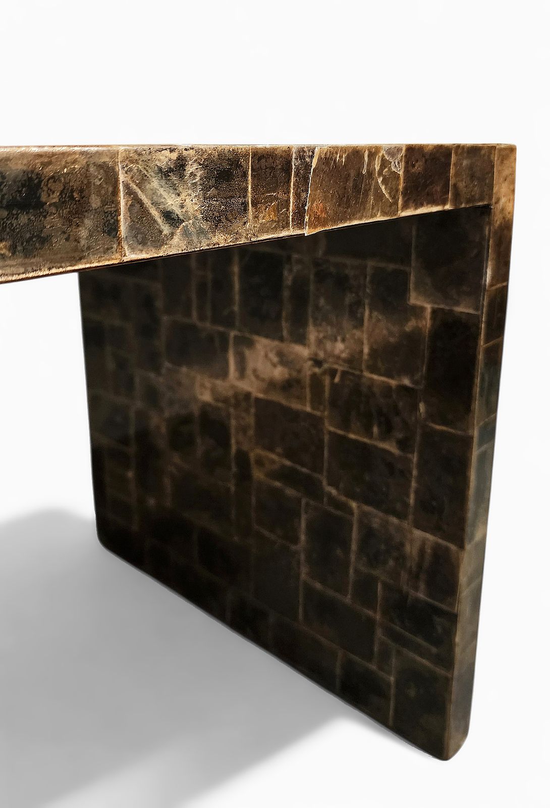 1920s Art Déco Rectangular Mica Covered Wood Auxiliary End Table By Jean Michel Frank, France photo Furniture
