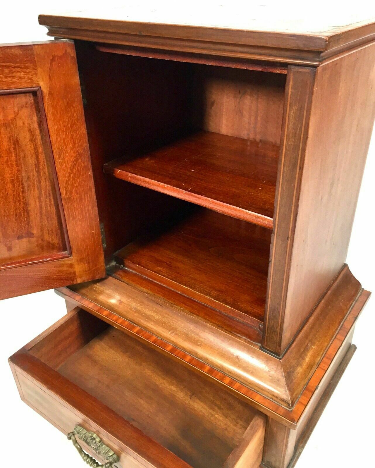 Antique Miniature 19th Century Wooden Display Cabinet   Apprentice Furniture photo 199.0