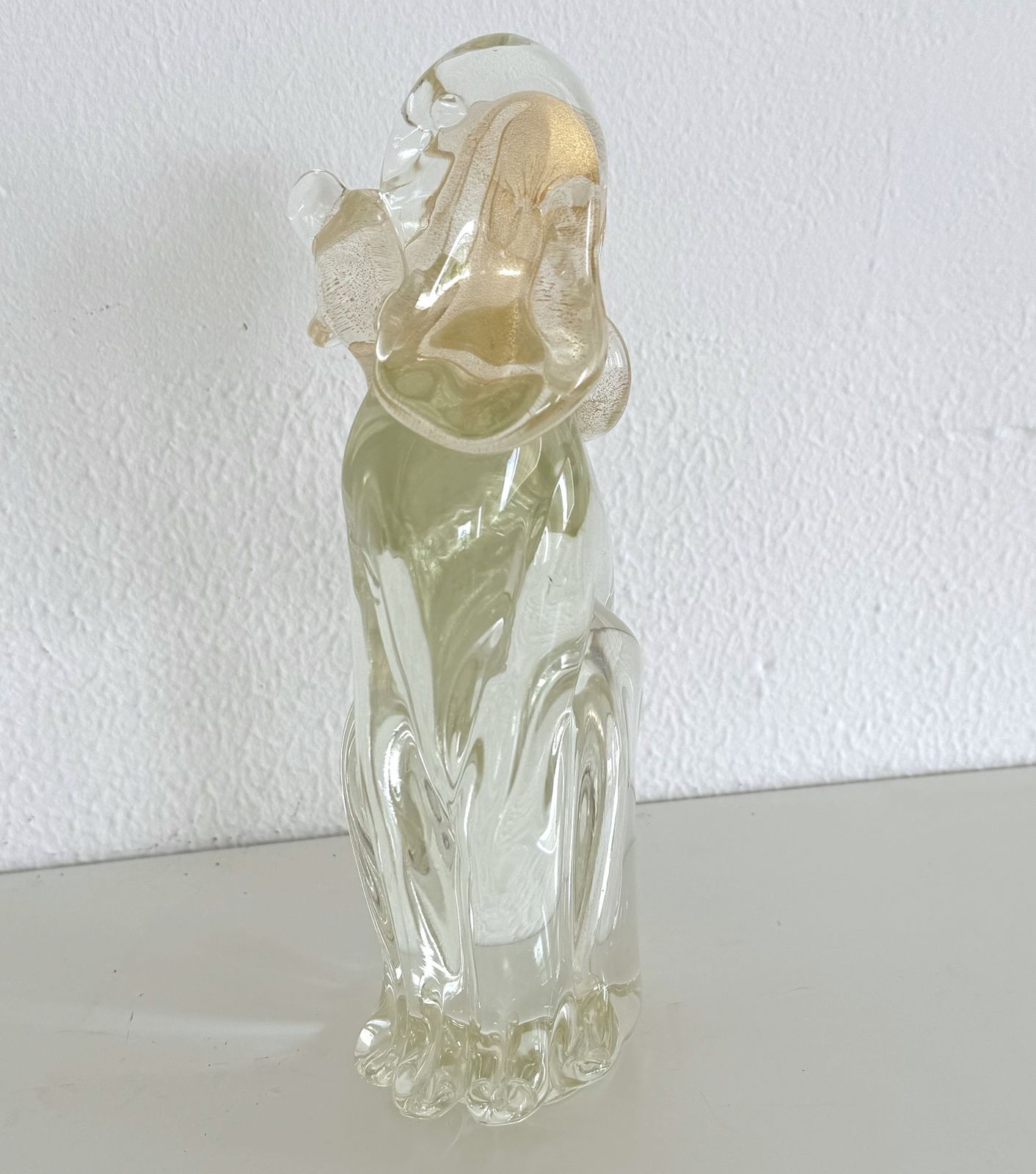 1150.0 Silvano Signoretto Murano Glass Sculpture Of Dog, 1990s photo