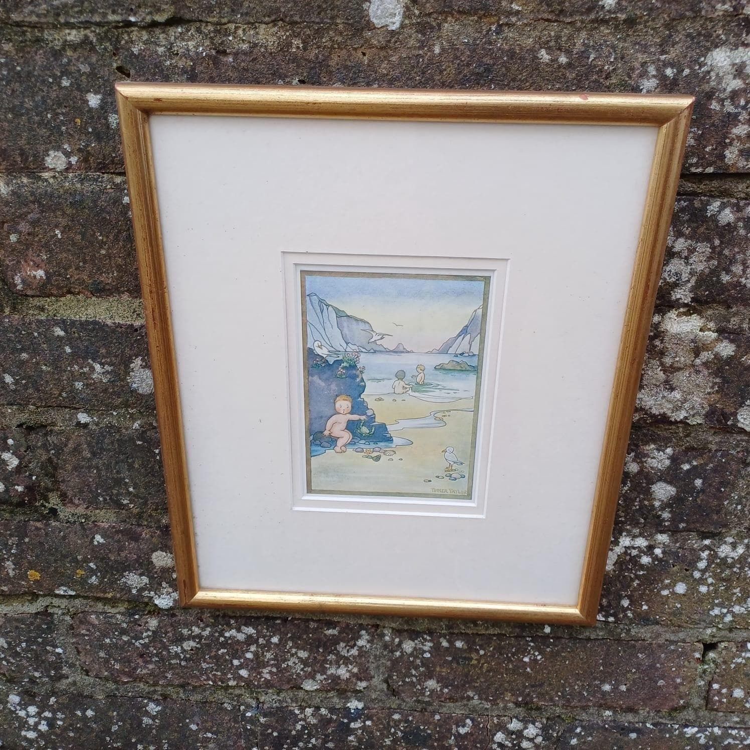 Nursery Prints X 2 Of Uzz, Fuzz, Buzz By Tinker Taylor   Babes On Adventure 1920s Book Illustrations   Framed Glazed Prints X 2 photo 64.0