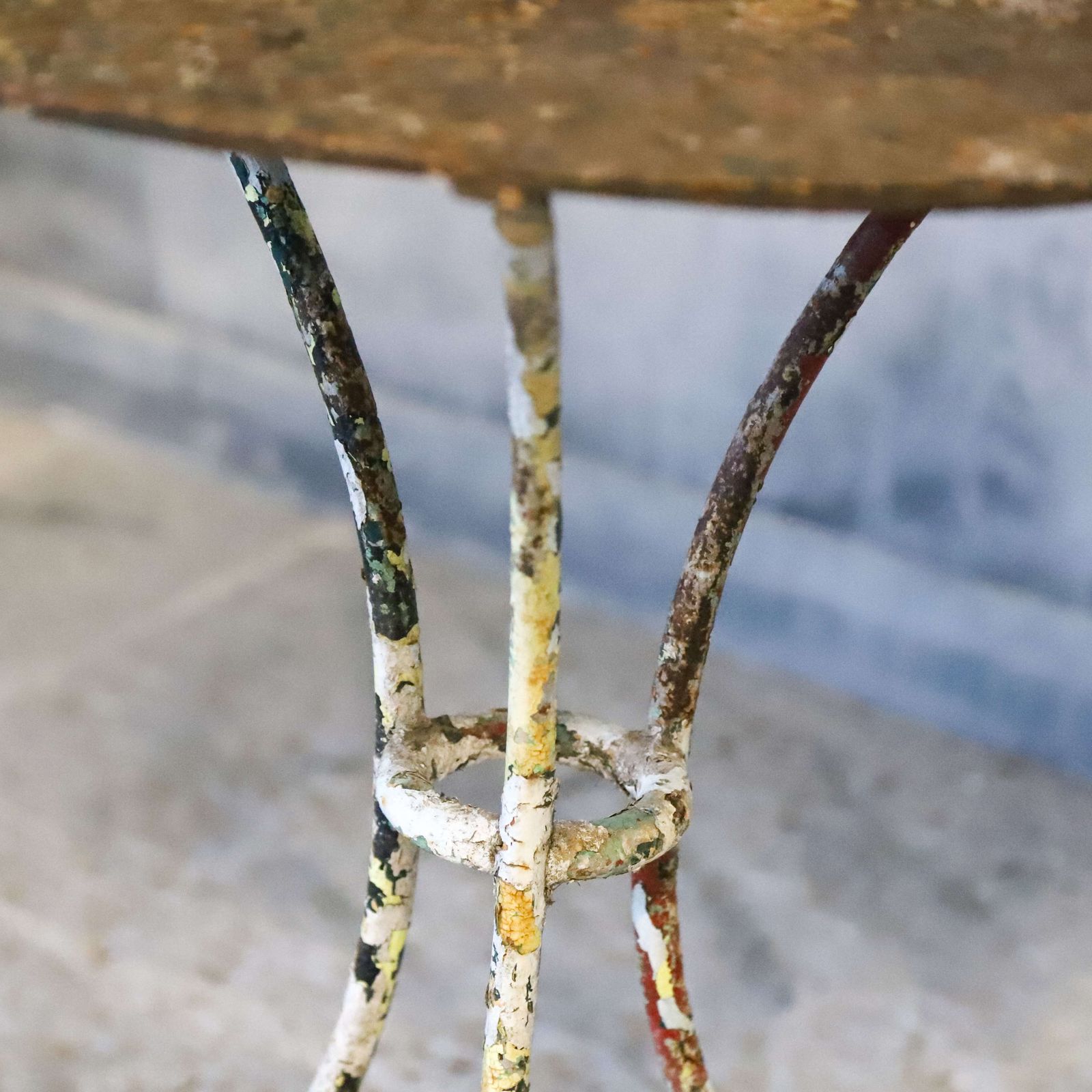 Antique French Iron Café/Bistro Table Circa 1900 photo 525.0