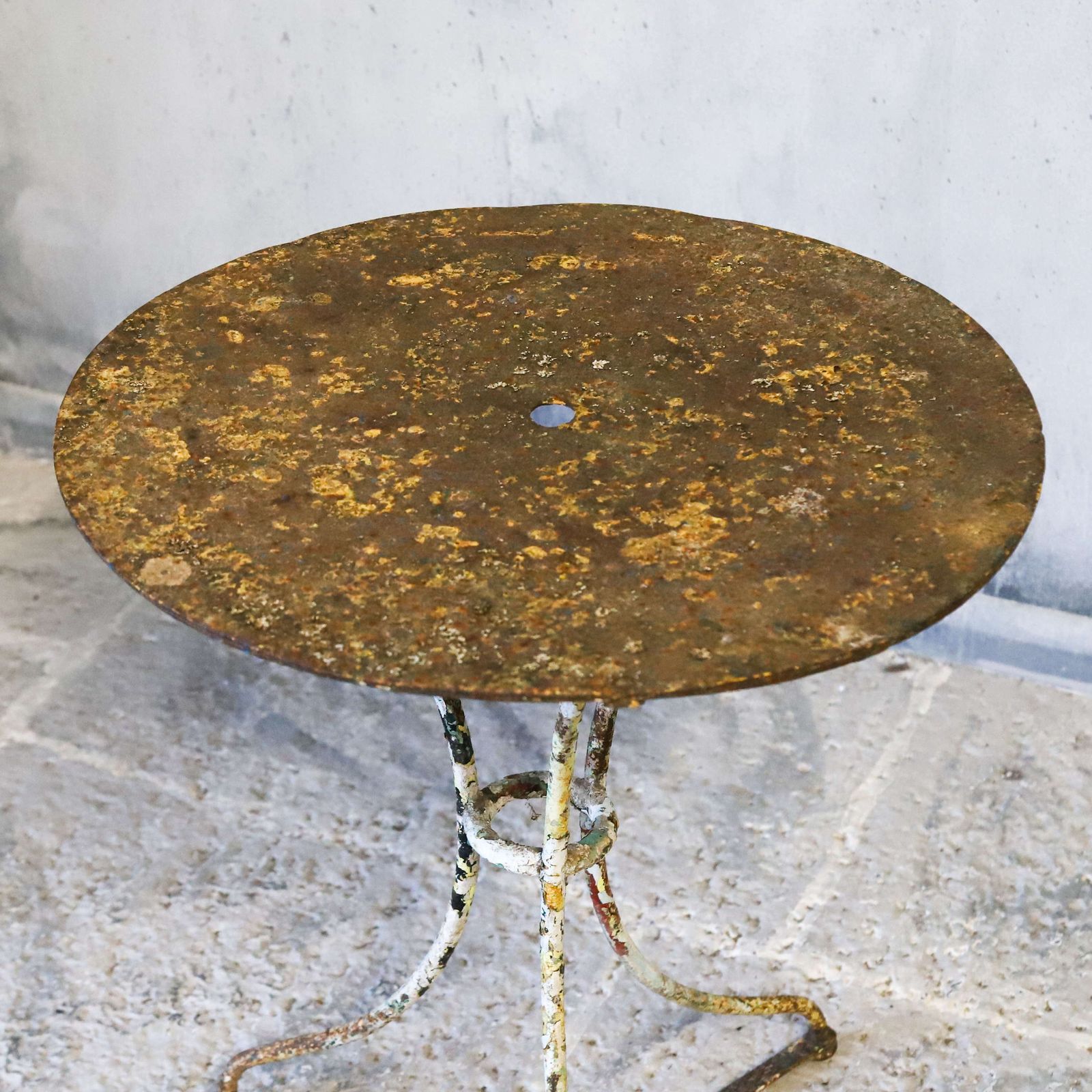 Antique French Iron Café/Bistro Table Circa 1900 photo vinterior