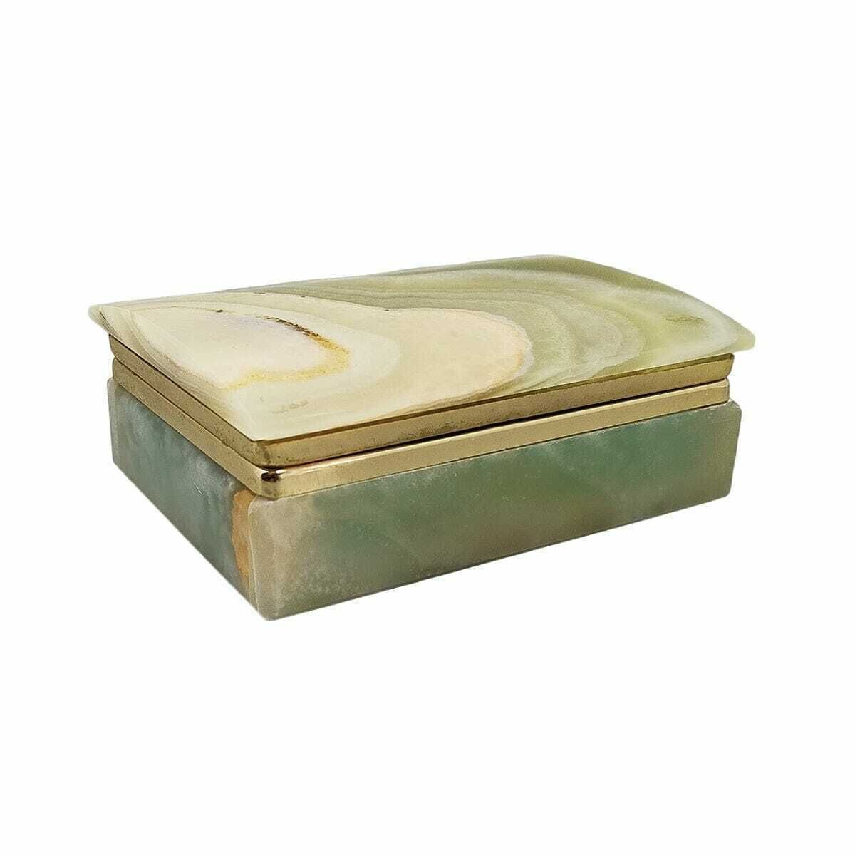 1960s Astonishing Box In Onyx. Made In Italy