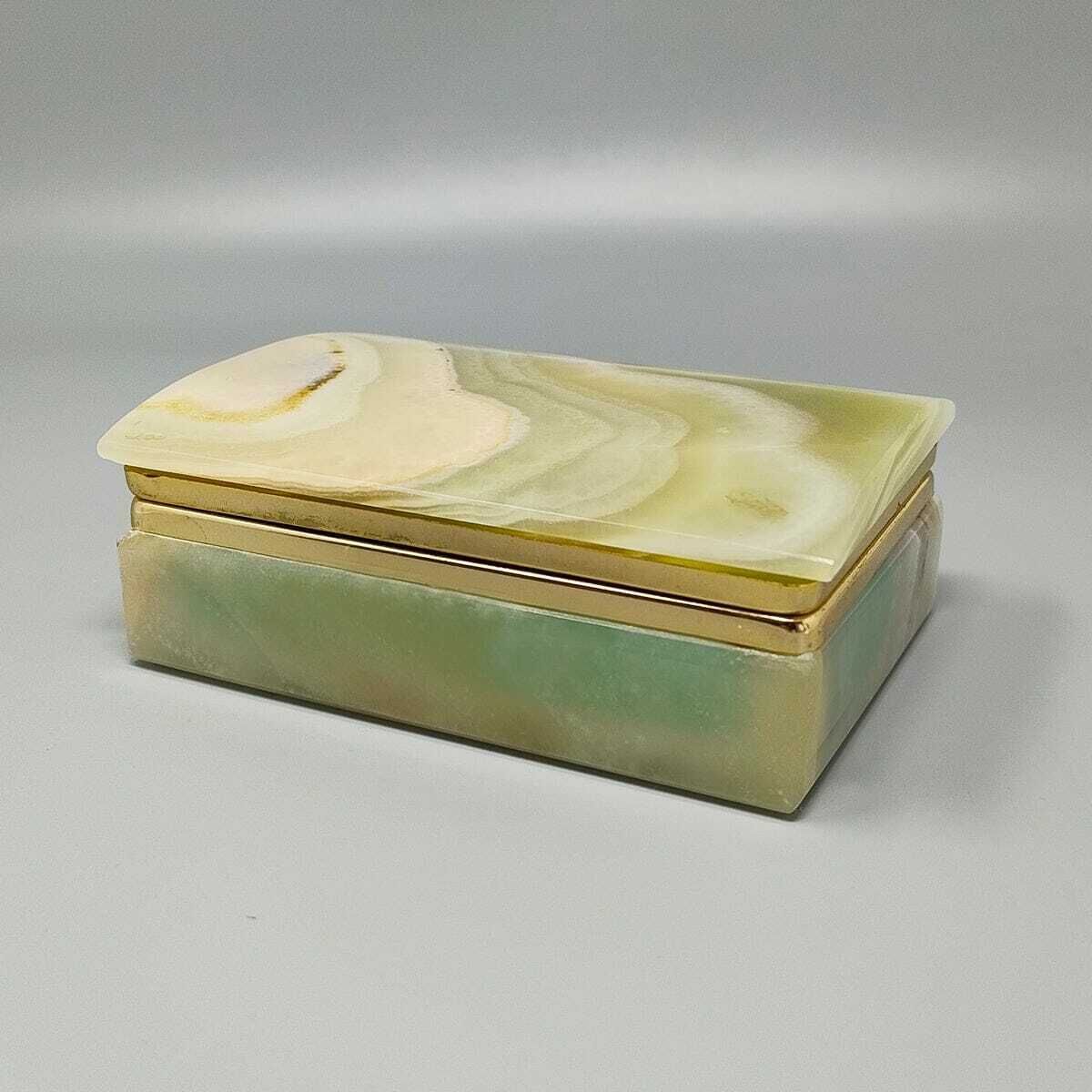 1960s Astonishing Box In Onyx. Made In Italy photo for sale