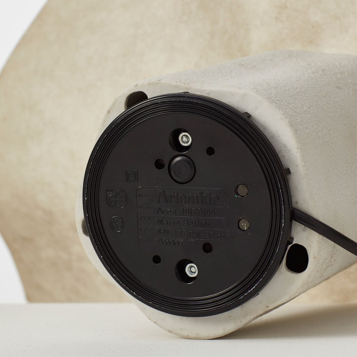 photo vinterior Pair Of Mario Bellini Area Table Lamps Artemide, Italy, 1974
