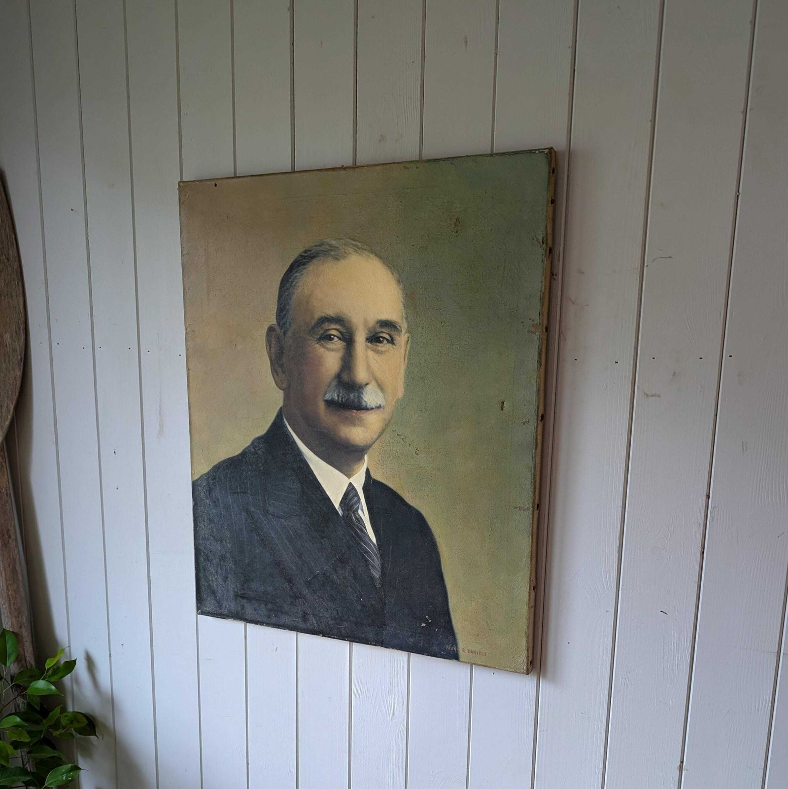 Oil Portrait Of A Gentlemen, 1920s photo buy