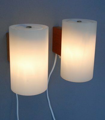 Model 720 Wall Lights By Uno & östen Kristiansson For Luxus, Sweden, 1960s, Set Of 2 photo for sale