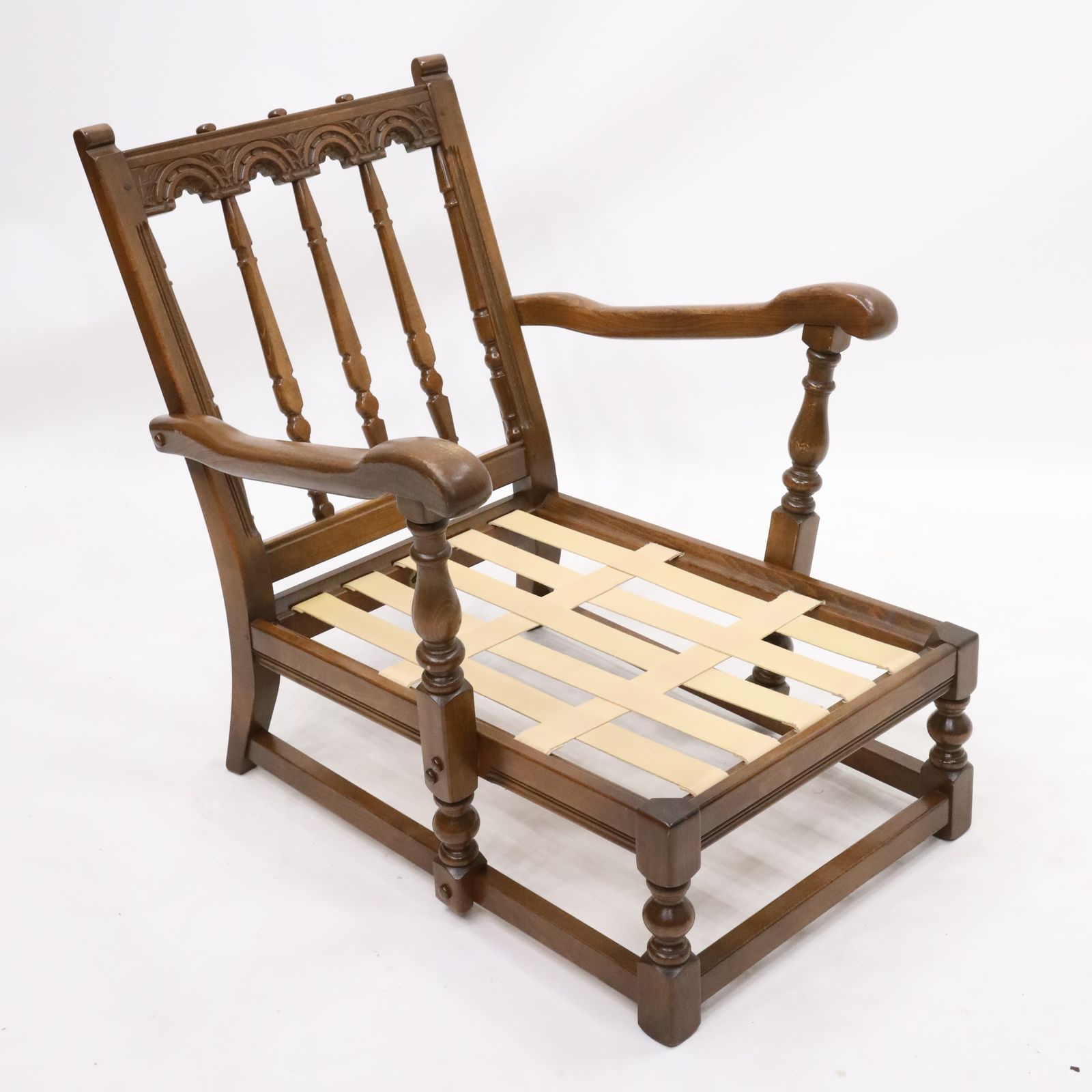 Ercol Windsor Easy Chair Frame Model 445 1970s Newly Webbed Free Uk Delivery photo vintage