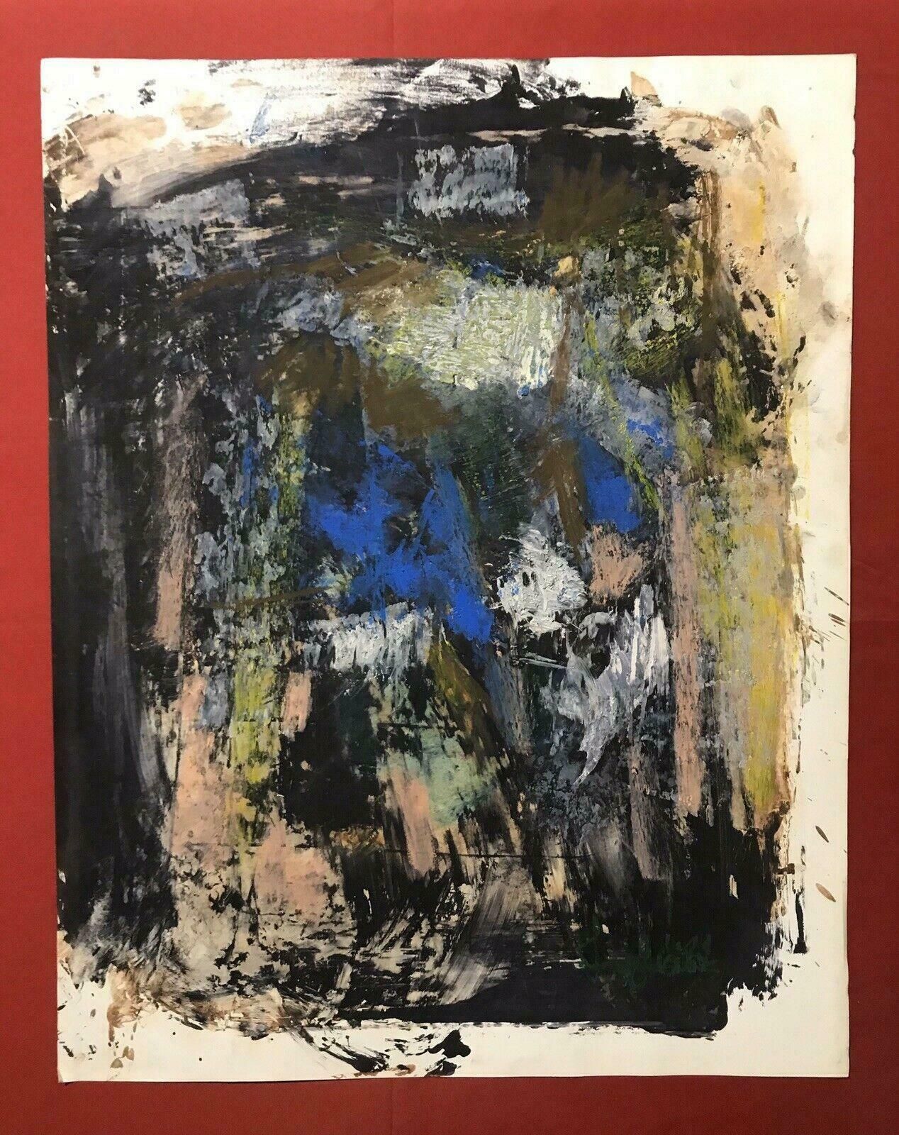 Unknown1980's French Expressionist Oil Painting   Signed & Dated   Amazing Movement20th Century photo furniture