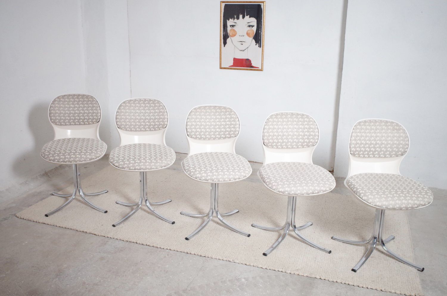 photo buy Space Age 7105 Chairs By Stoll Giroflex From The 1970s