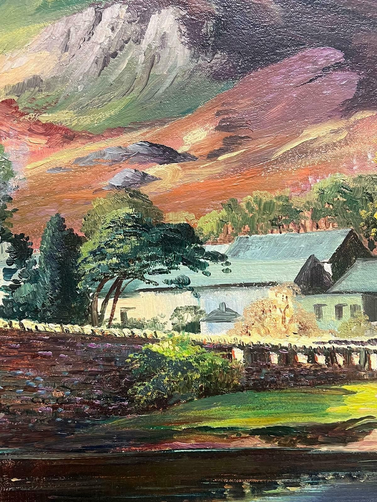 Alan. B. Charltonborrowdale English Lake District Large Signed Framed English Oil Painting photo vinterior