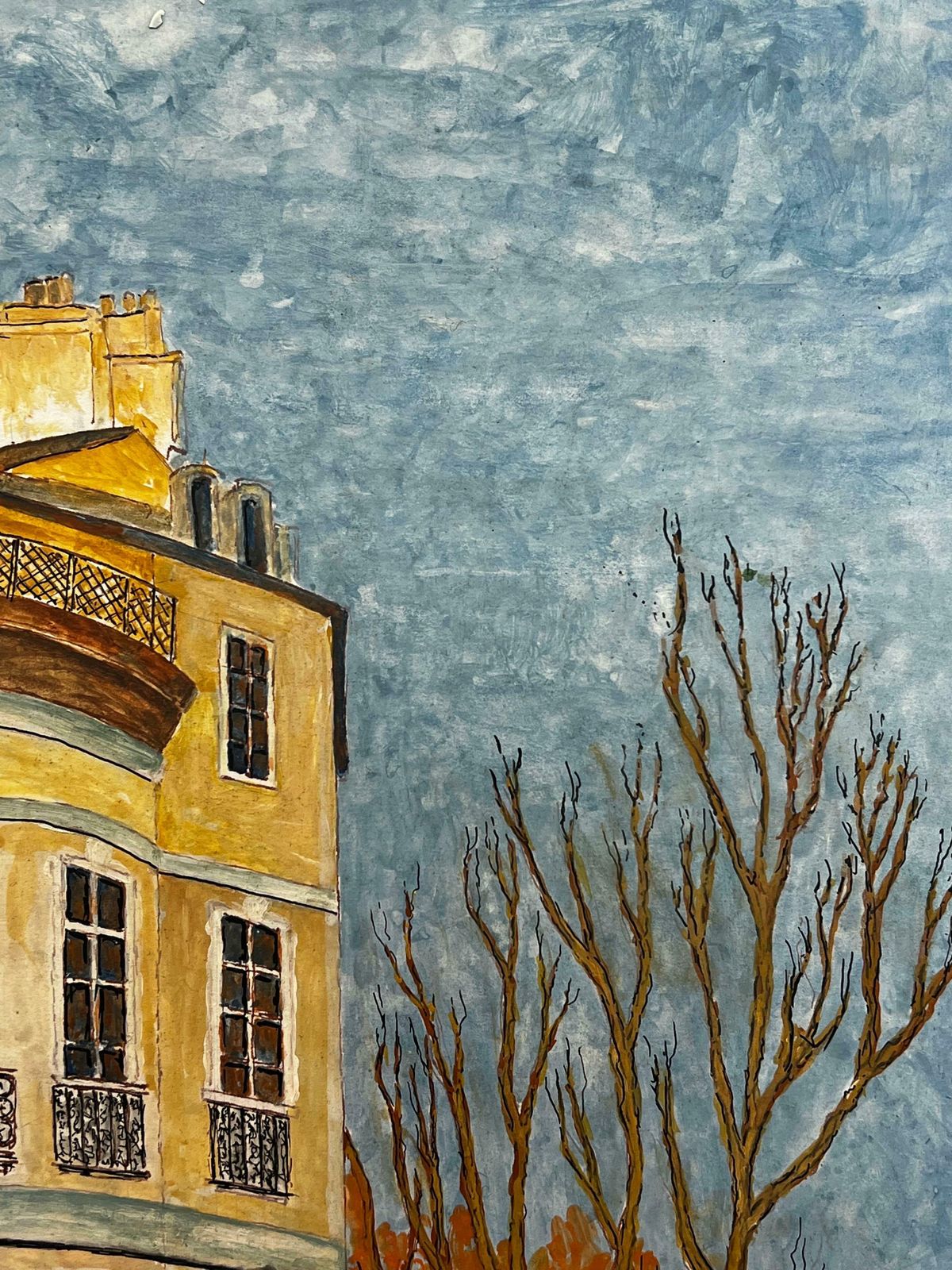 Bernard Labbe1950's Big Modernist/ Cubist Painting   Parisian Apartment 1950's photo Art