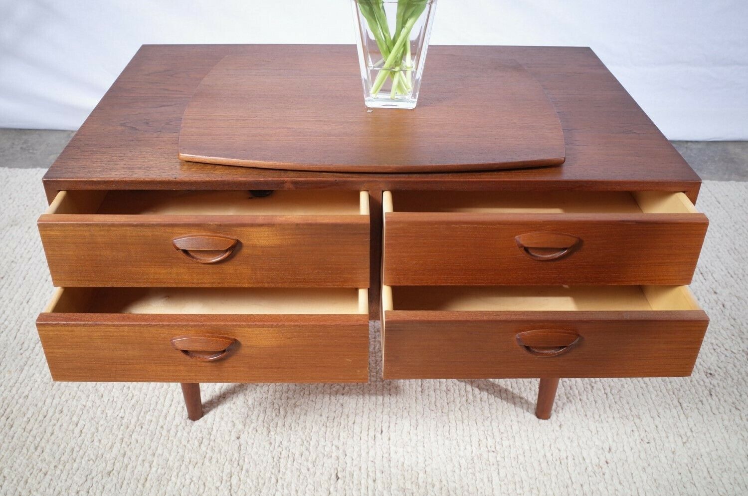 photo for sale Mid Century Chest Of Drawers By Kai Kristiansen Teak Vintage Mid Century