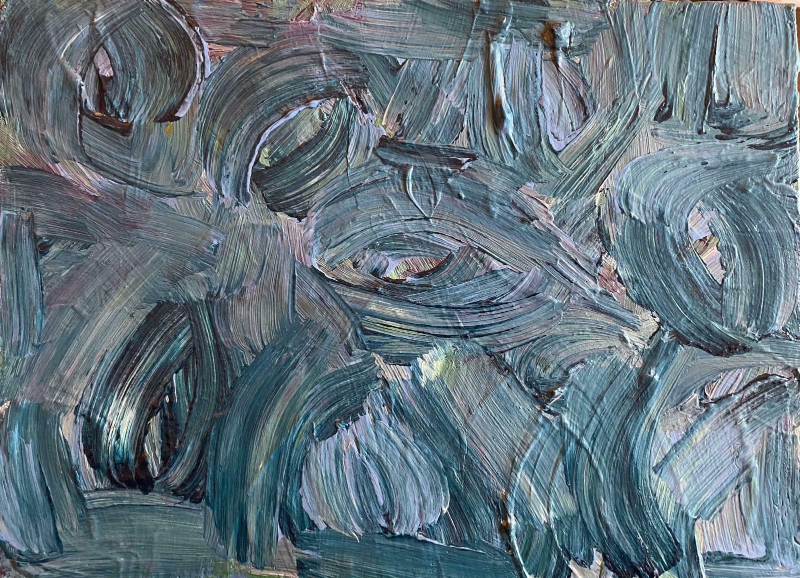 Sally Bradshawsally Bradshaw (B.1962) Contemporary Abstract British Painting   Elegant Bluesc.2019