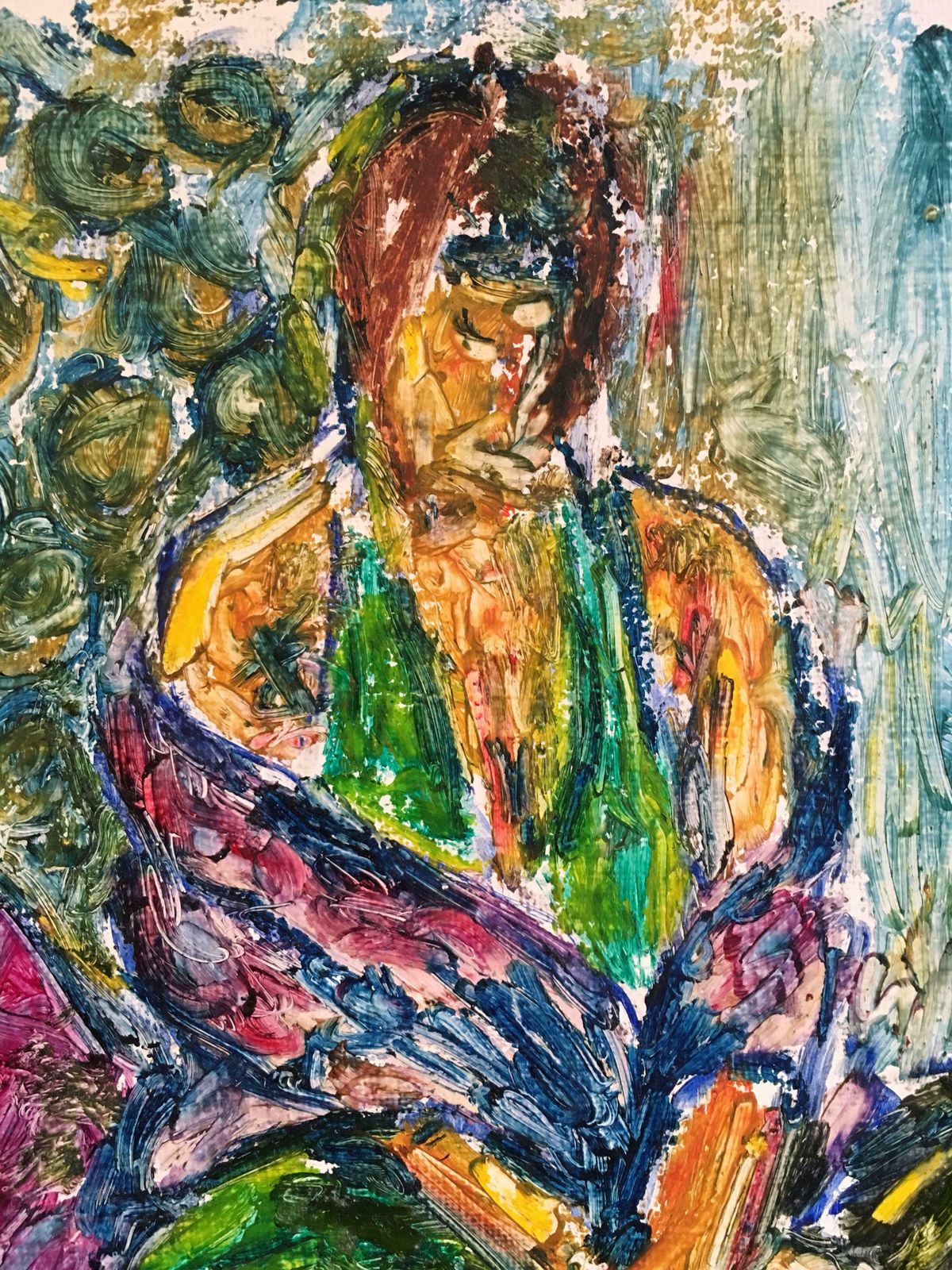 Kate Orrseductive Woman, Surrealist Impressionist Oil Painting, Signedc.2000s photo Art