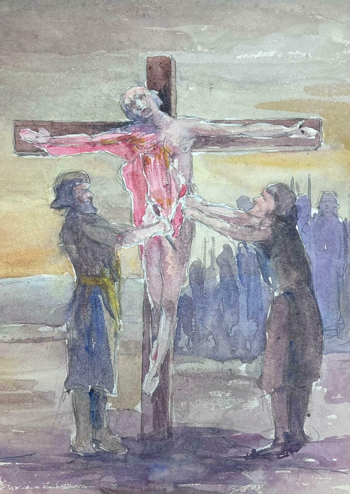 Louise Alixjesus On The Cross Crucifixion Adaptation 1930's French Impressionist 1930's photo 606.0