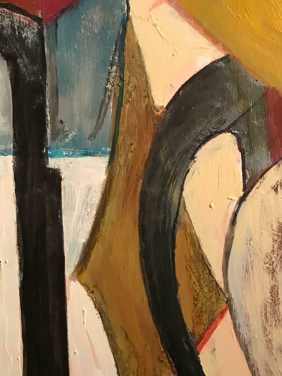 Armand Rottenbergfrench Cubist Abstract Oil Painting, Signedc.1980's photo buy