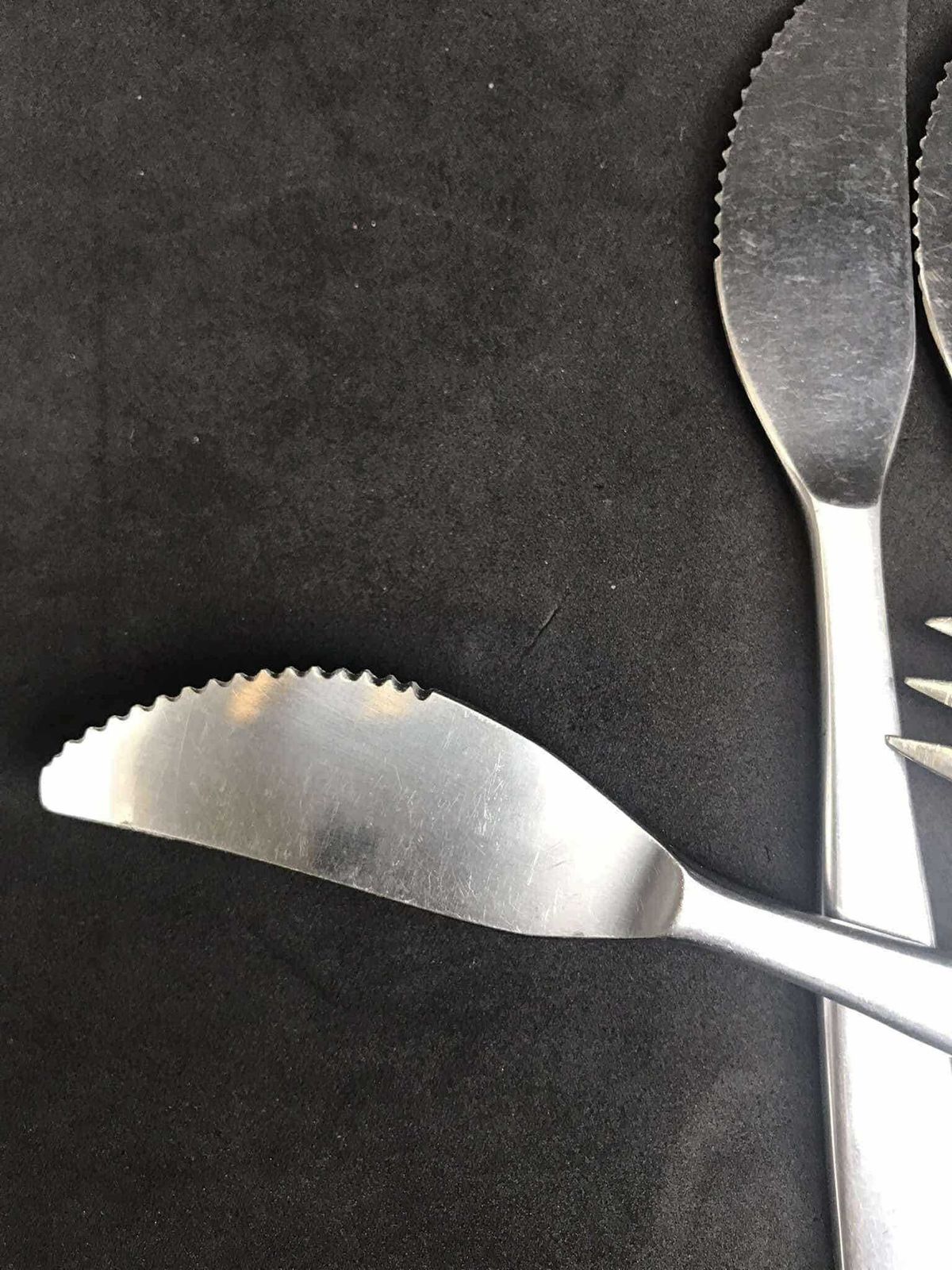 photo furniture Gense Focus Flatware Retro Cutlery Sweden Satin Design Scandinavian Dinner Forks Knives Modernist Stainless Steel Design By Folke Arstrom