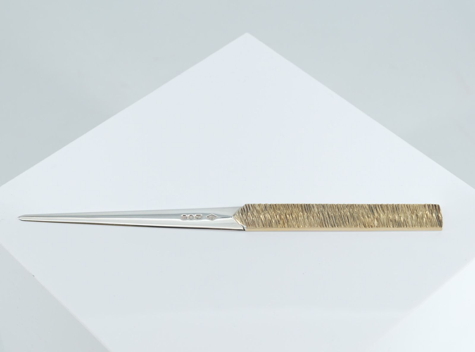 Elizabeth II Sterling Silver & Silver Gilt Letter Knife By Richard Lawrence Geere London 1978 photo vinterior