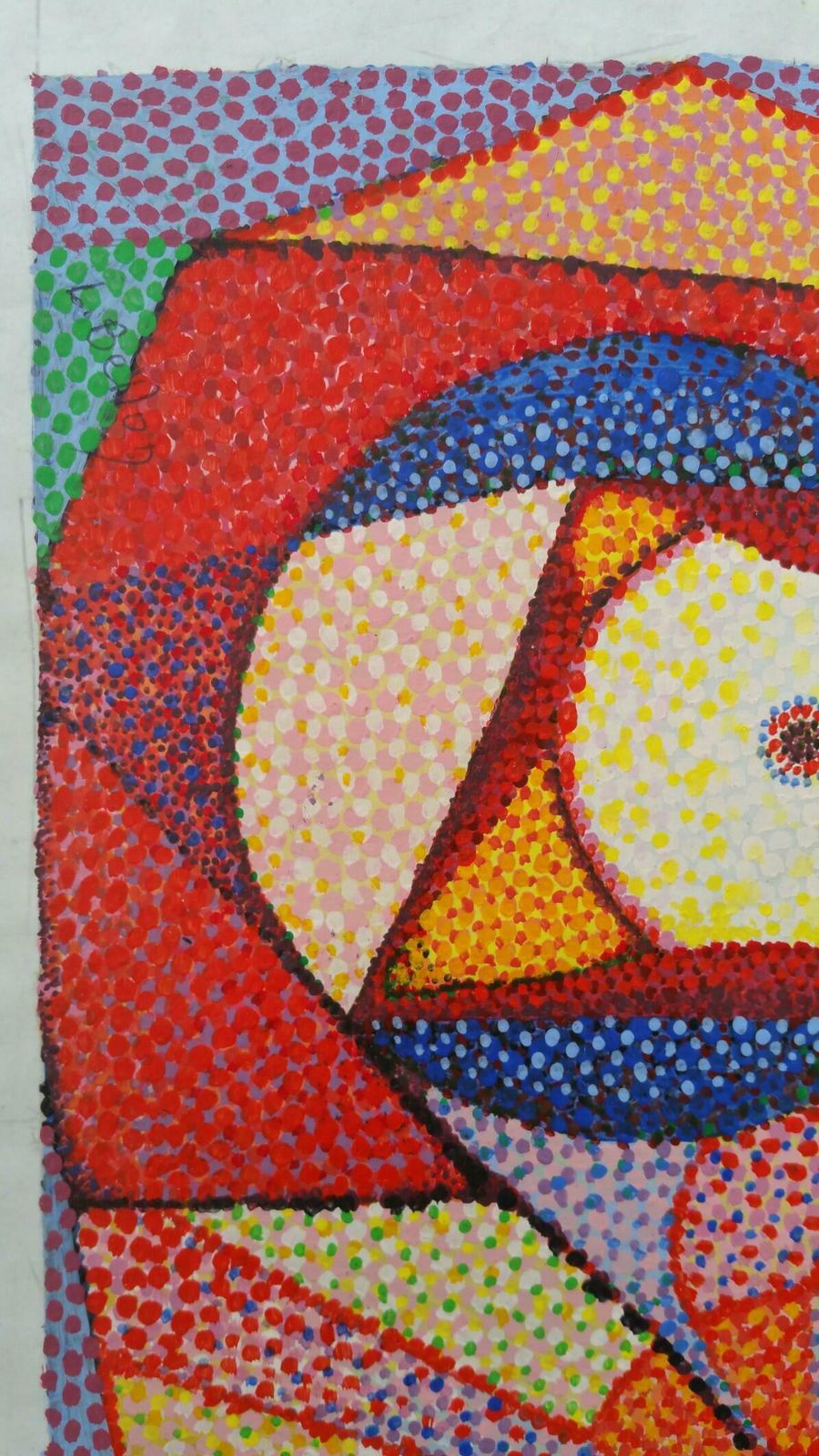 Louis Bellon French Neo Impressionist Pointillist Abstract Mid 20th Century Painting C. 1940s photo buy