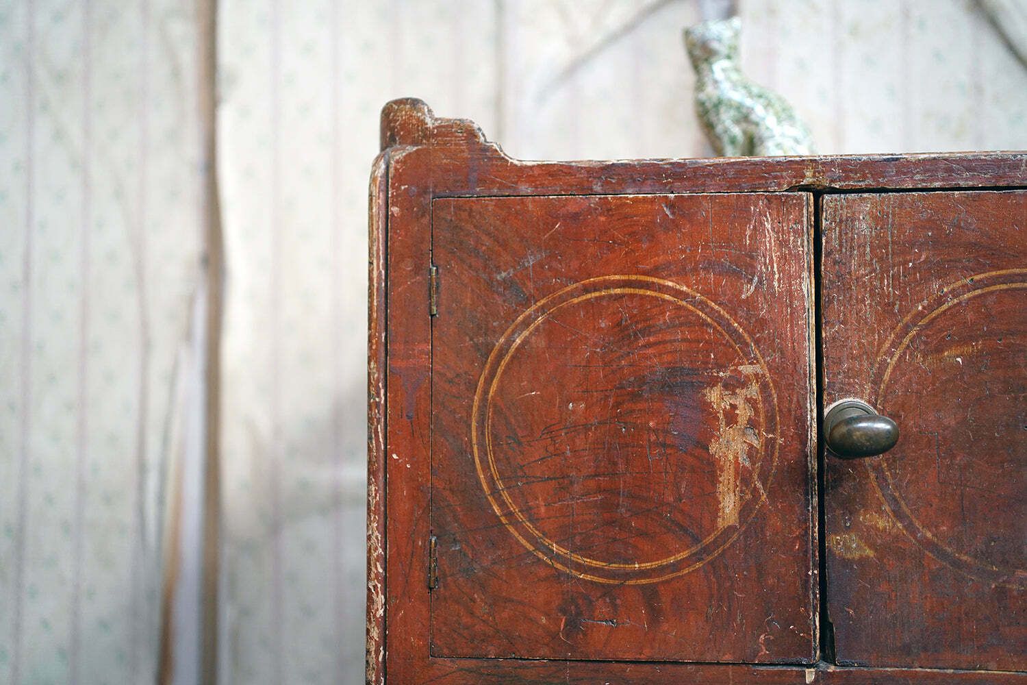 A George III Painted Pine Bedside Commode C.1780 photo furniture
