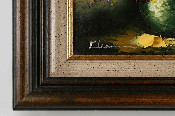 Belgian Artist, Still Life With A Bouquet Of Flowers, 1950s, Oil On Canvas, Framed photo for sale