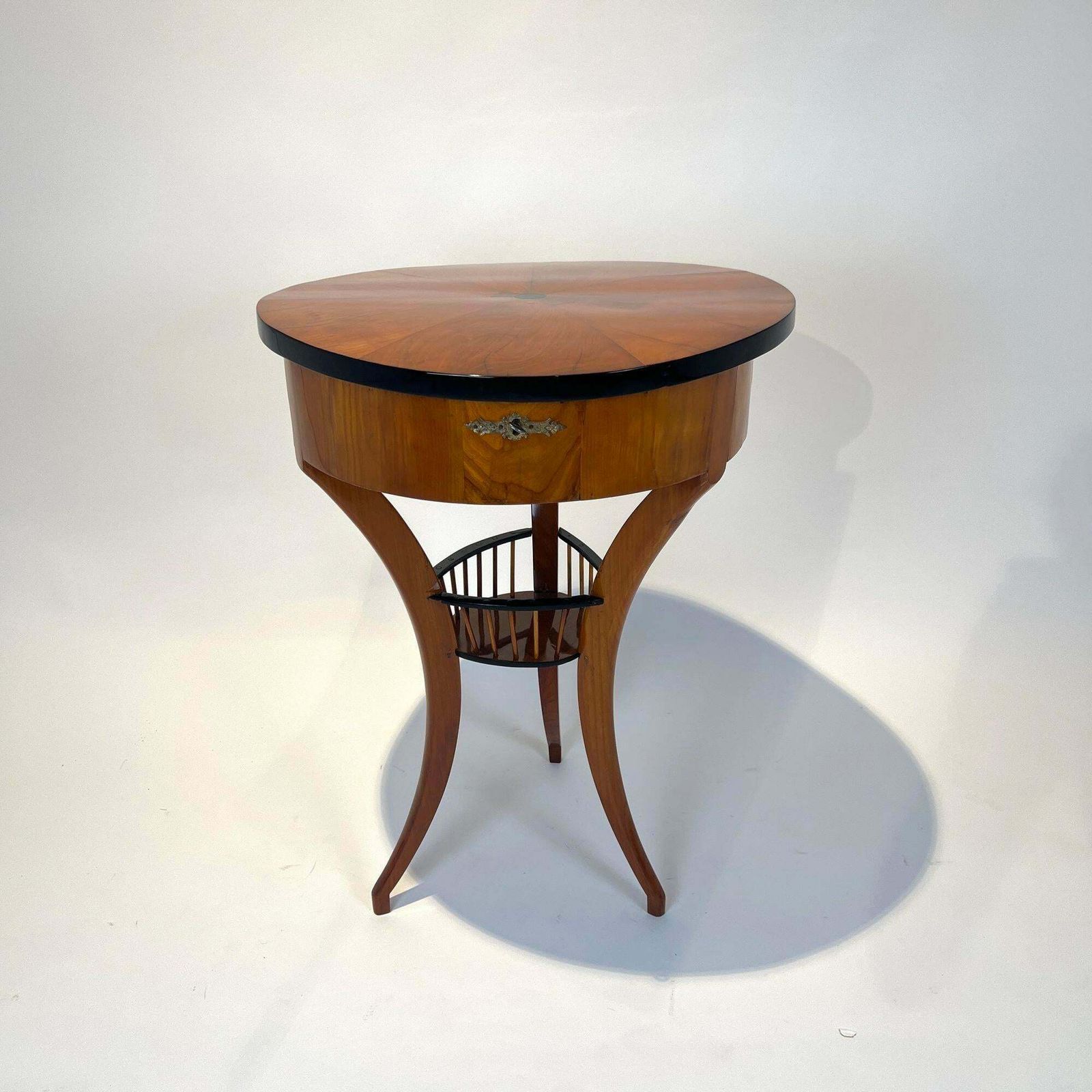 Biedermeier Sewing Table, Cherry Wood, South Germany Circa 1820 photo furniture