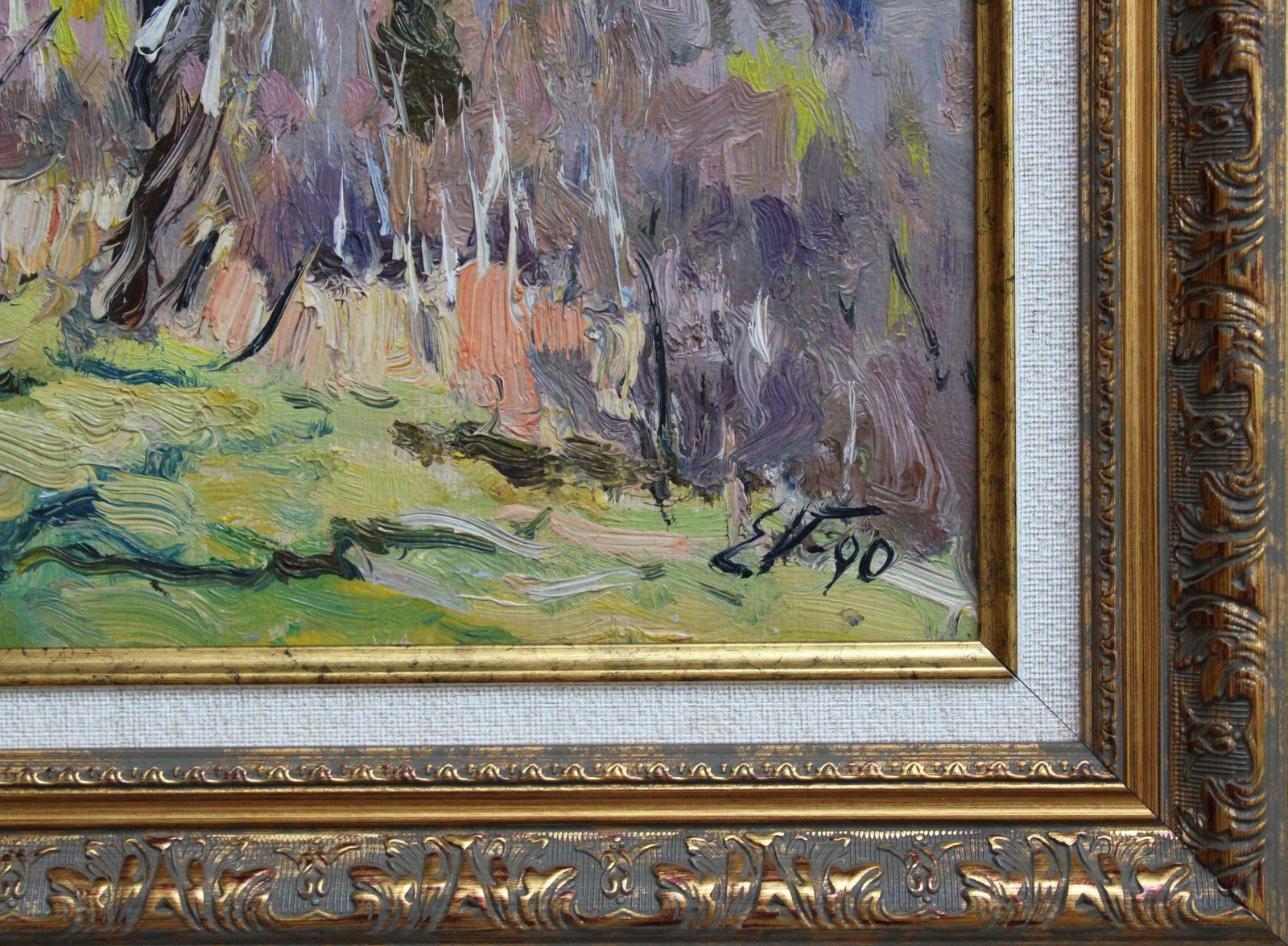 Edgars Vintersearly Autumn Mood. Cardboard, Oil, 24x32 Cm1990 photo for sale
