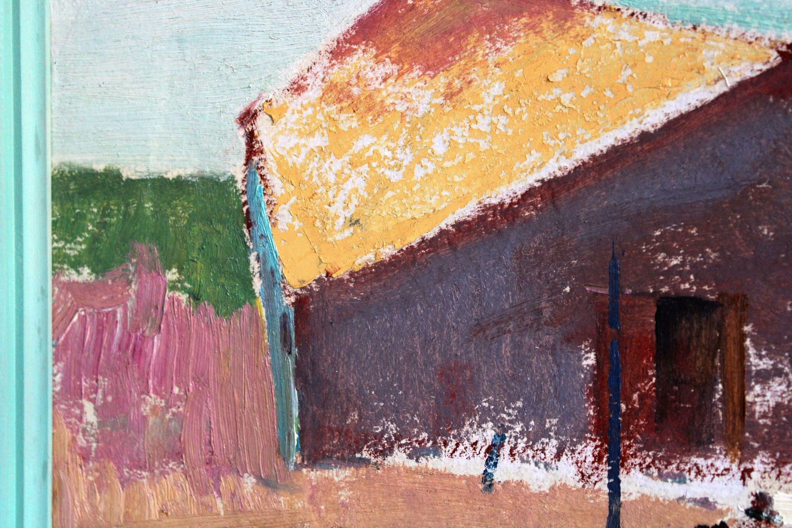 Aleksandr Rodin (1922 2001)morning Mood In A Fishing Village. Oil On Cardboard, 64 X 68. 5 Cm photo vinterior