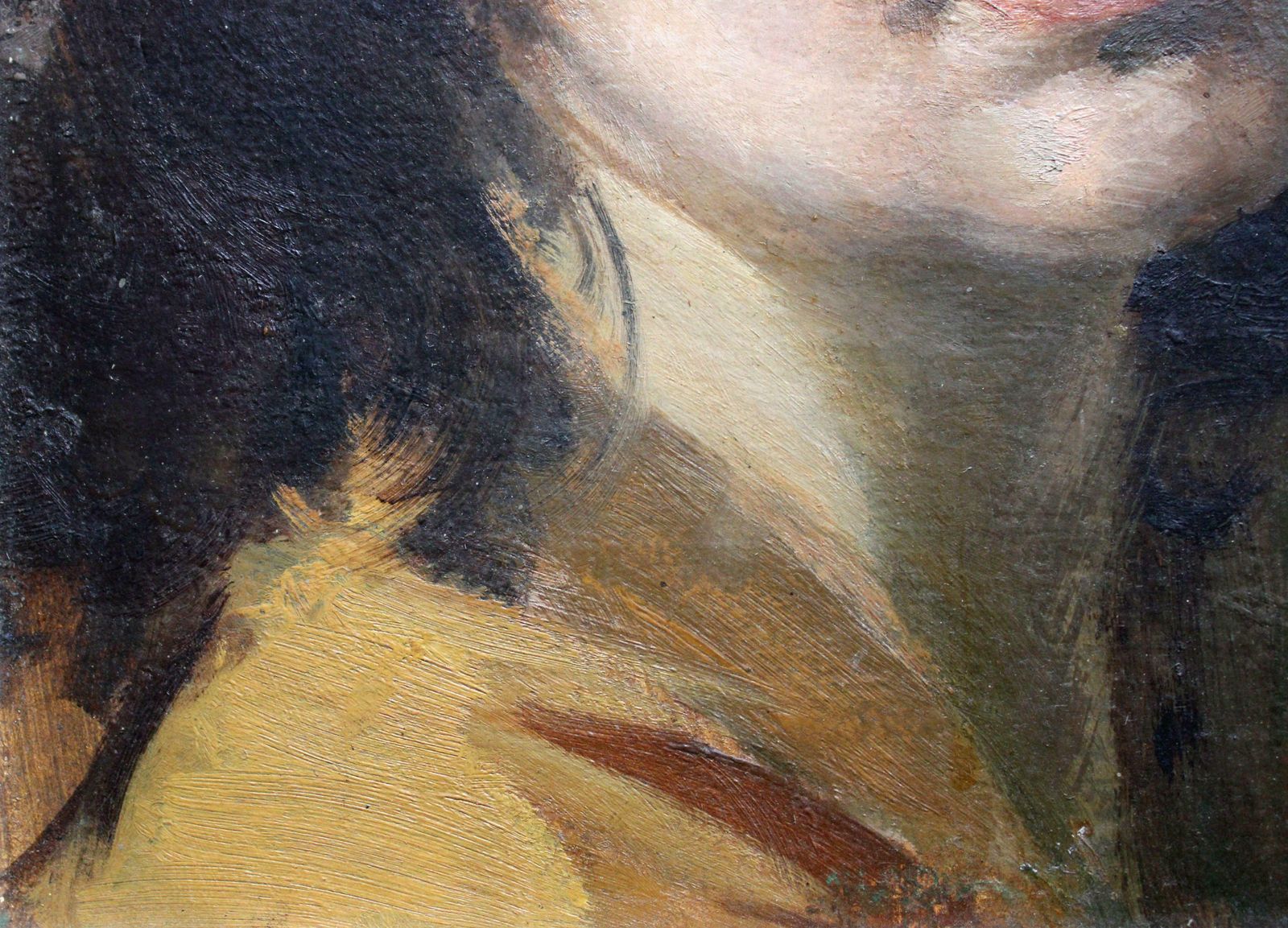Alfejs Bromultsmara's Portrait. 1986, Oil On Cardboard, 35x30 Cm1986 photo vintage