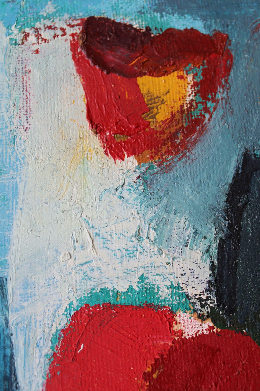 Aleksandr Rodin (1922 2001)tulips In A Vase #3  Oil On Cardboard, 45 X 31 Cm photo for sale