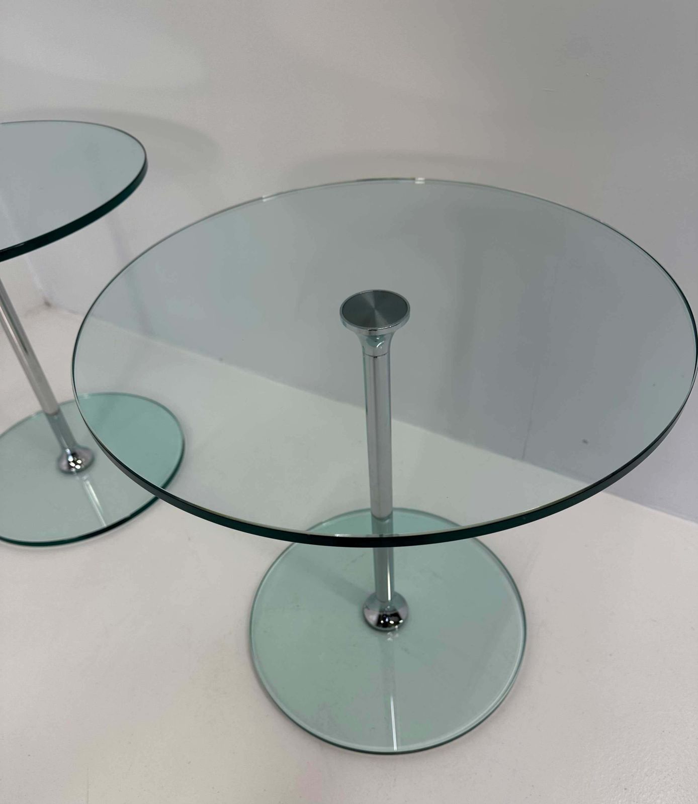 Italian Mid Century Chromed Metal And Glass Coffee Table, 1970s photo 1600.0