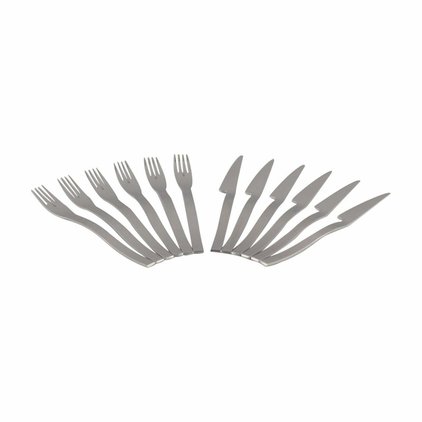 Gense, Sweden. Fish Cutlery For Six People. Stainless Steel. Late 20th C.