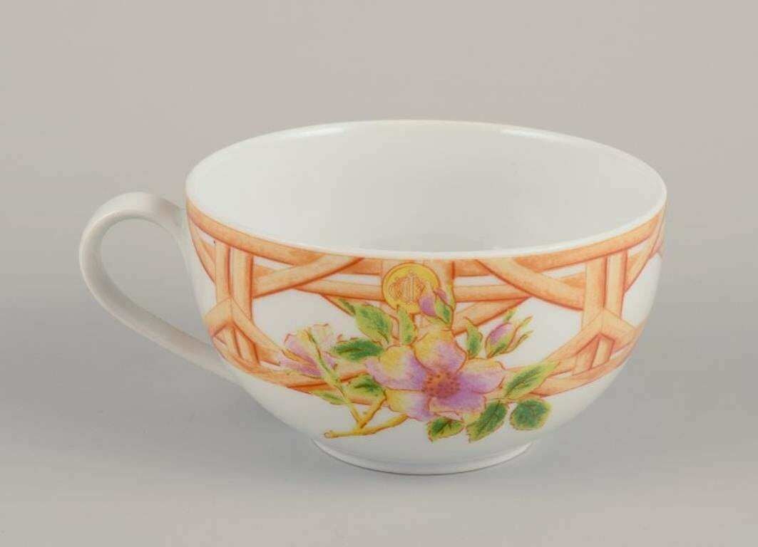 Christian Dior, Paris. Four Pairs Of Coffee Cups. Floral Motif. Late 20th C. photo Home Decor