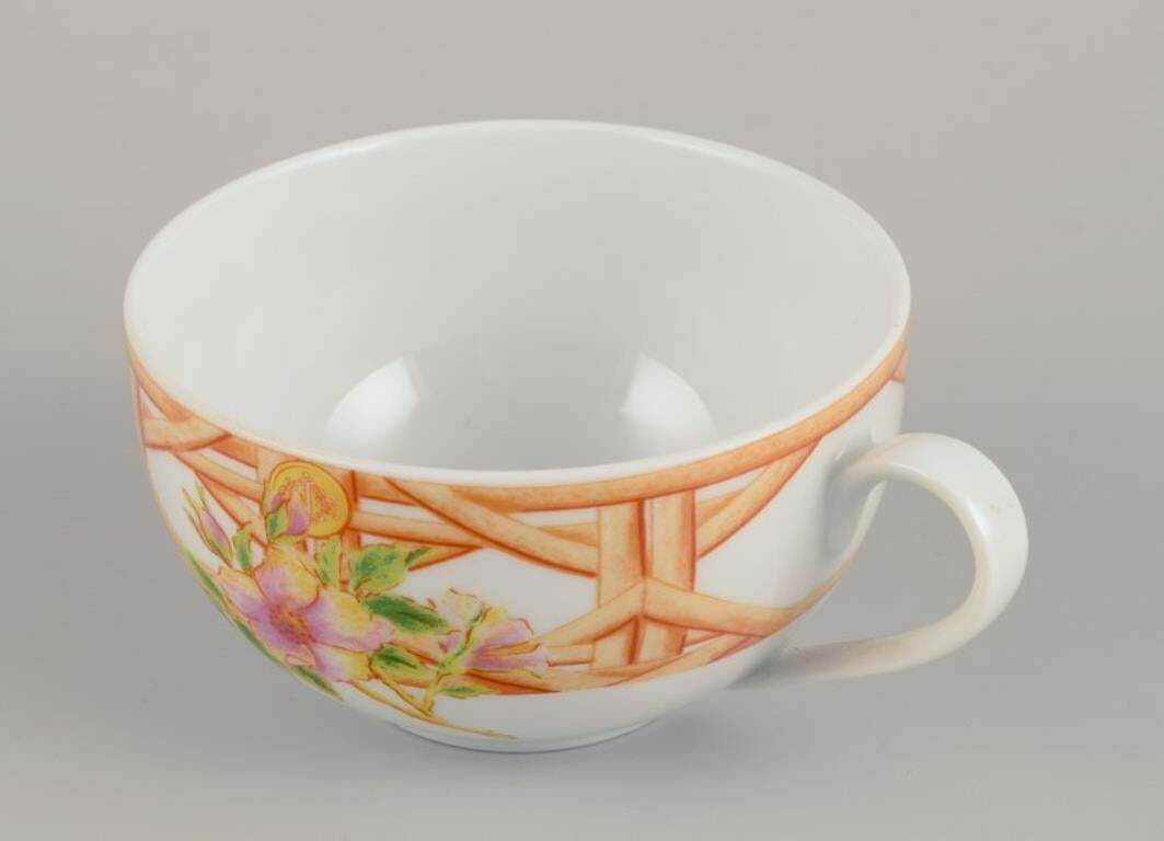 Christian Dior, Paris. Four Pairs Of Coffee Cups. Floral Motif. Late 20th C. photo 314.0