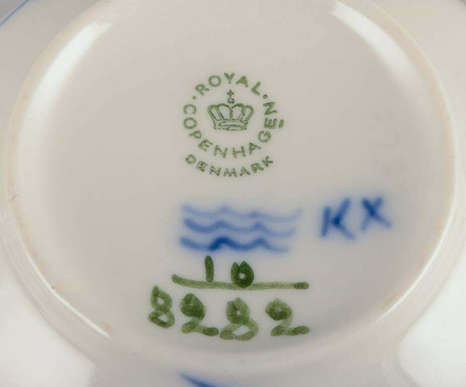 Royal Copenhagen Blue Flower Braided. Set Of Six Pairs Of Bouillon Cups. photo vintage