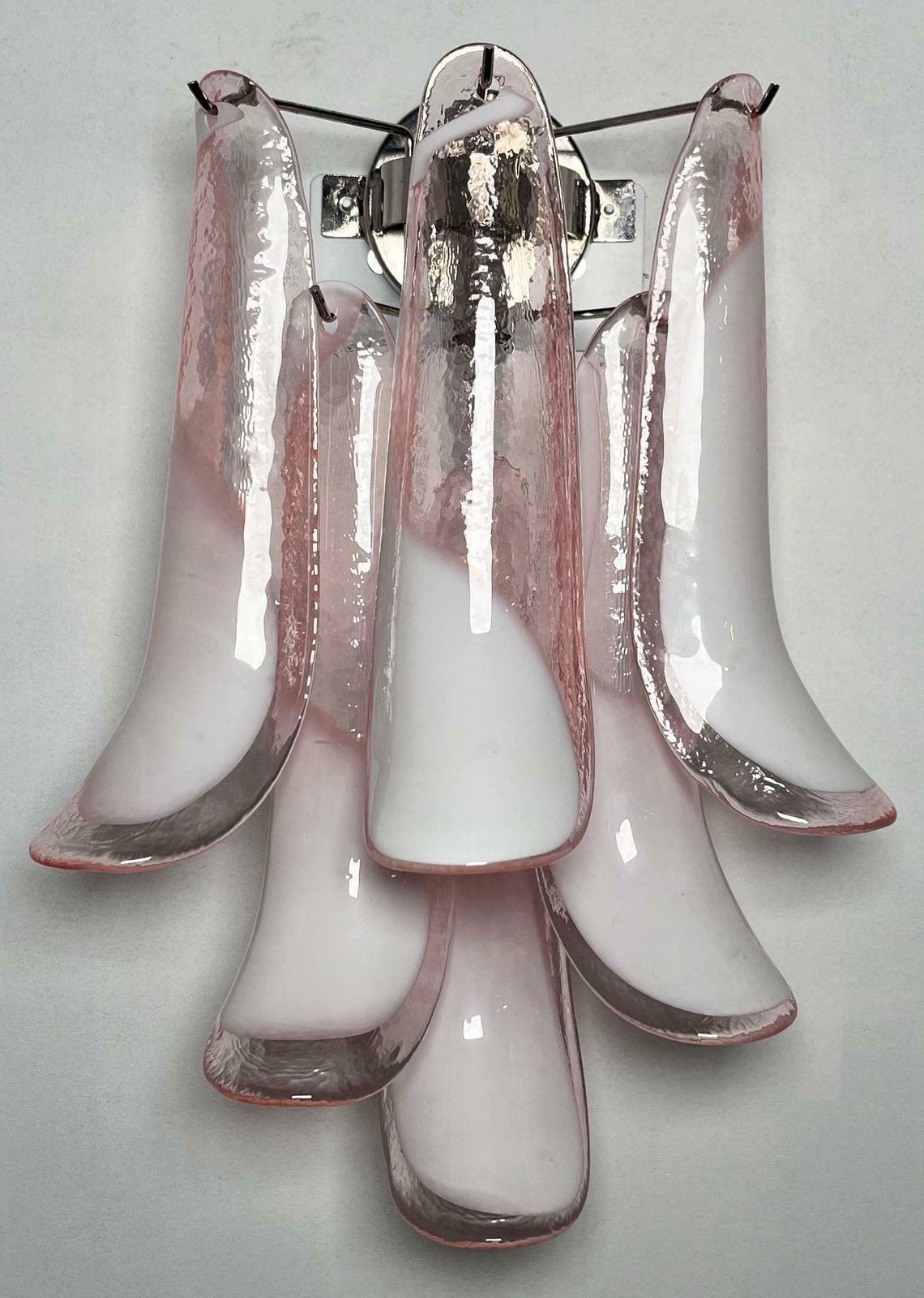 Set Of Four Italian Petal Murano Sconces photo buy