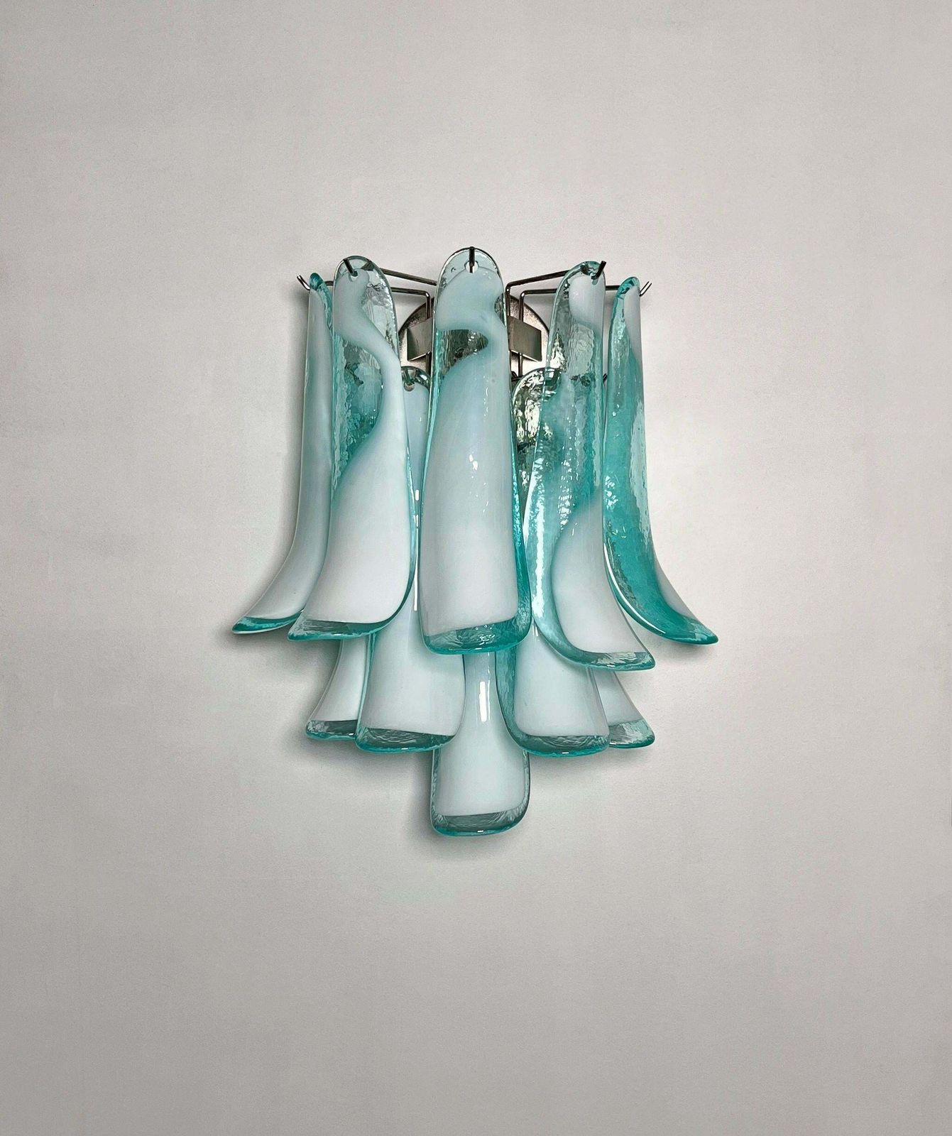 Pair Of Italian Petal Murano Sconces photo buy