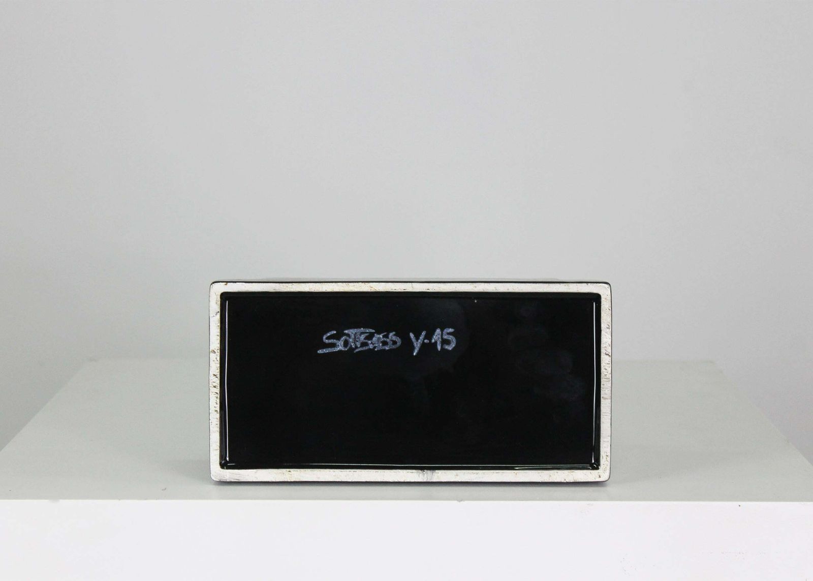 Ettore Sottsass Y15 Vase In Black Enameled Ceramic Yantra Series Poltronova 70s photo 3306.0