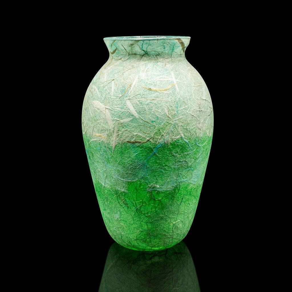 Small Contemporary Posy Jar, English, Art Glass, Baluster Urn, Flower Vase photo for sale