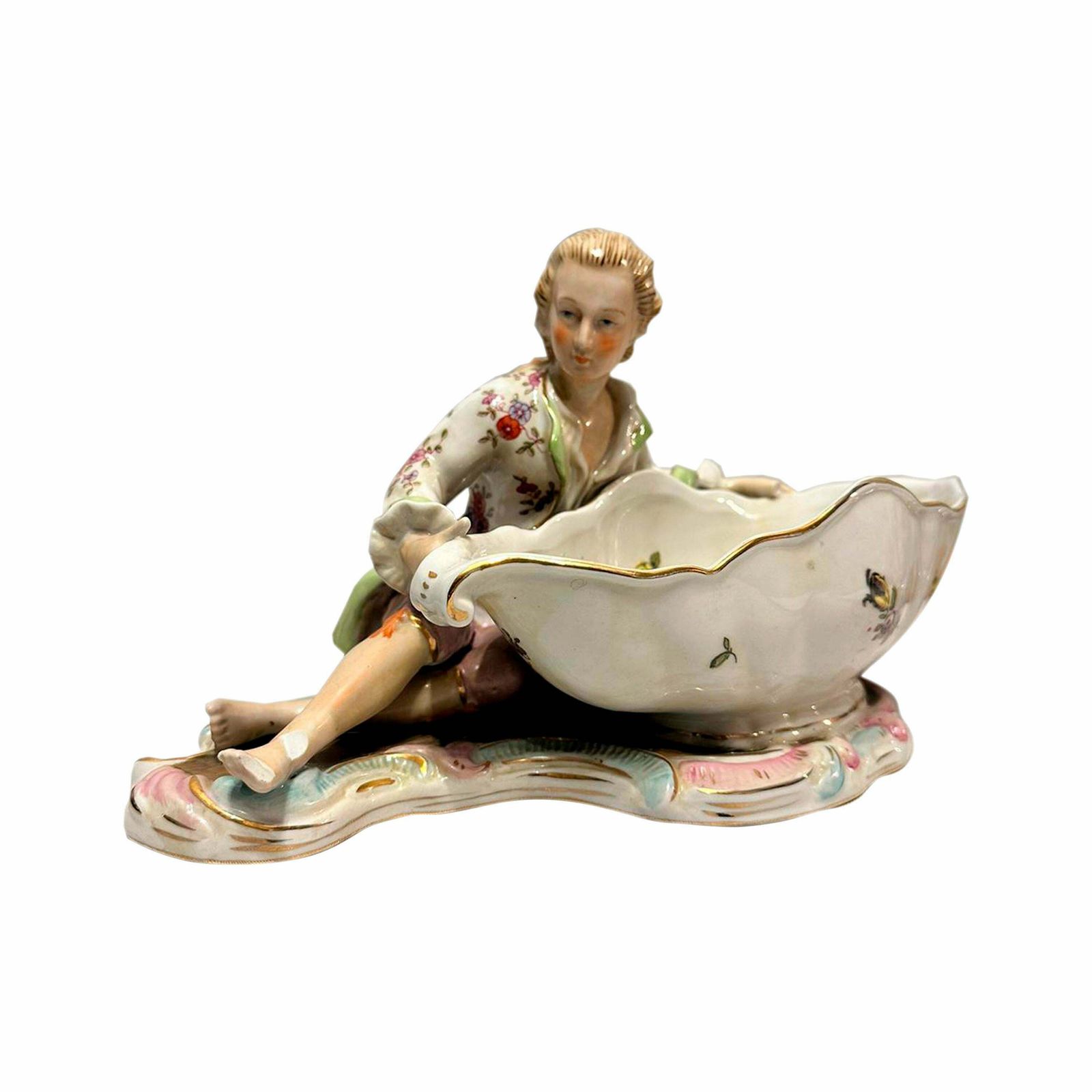 Rococo Porcelain Centerpiece By Maissen. Germany, 19th Century photo for sale