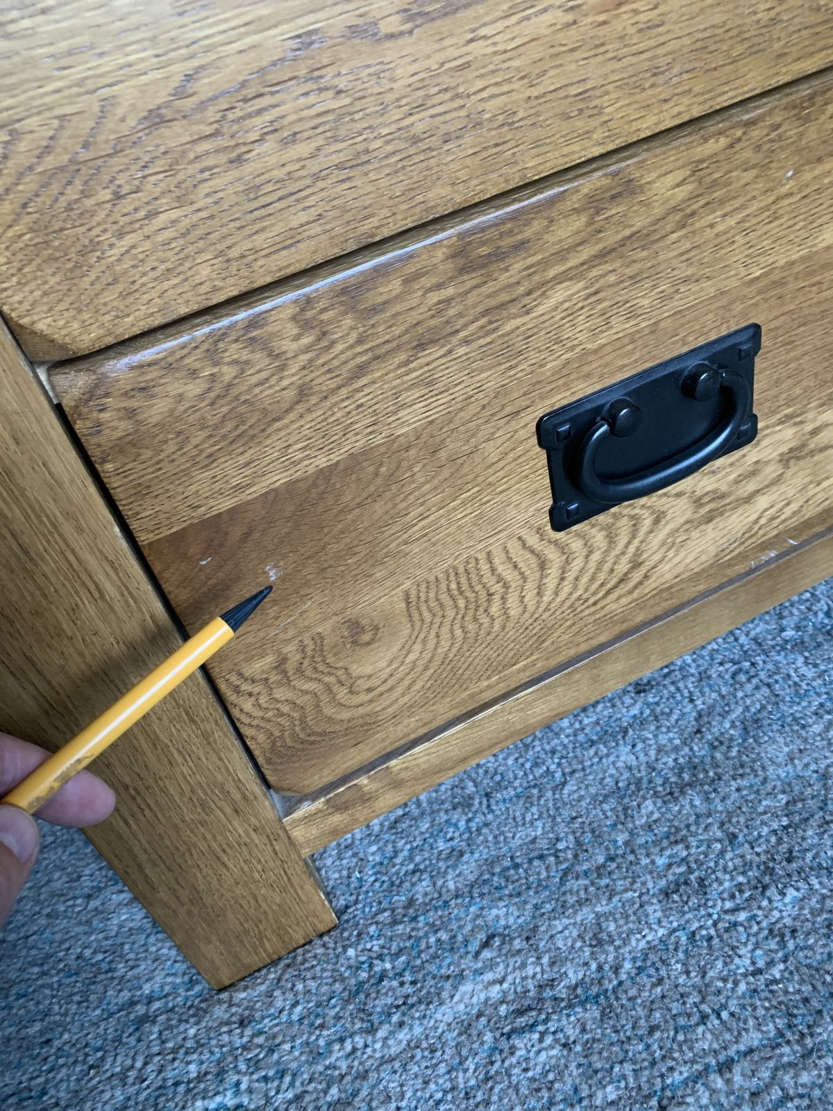 Oak Furniture Land Chest Drawers. 3+2 Drawers. Paid £500 photo buy