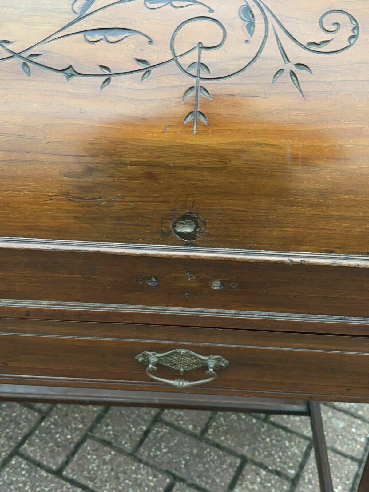 Victorian Satin Walnut Roll Top Desk With Fitted Interior , Loads Of Storage. photo buy
